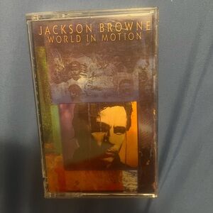 Jackson Browne 'World in Motion' Cassette